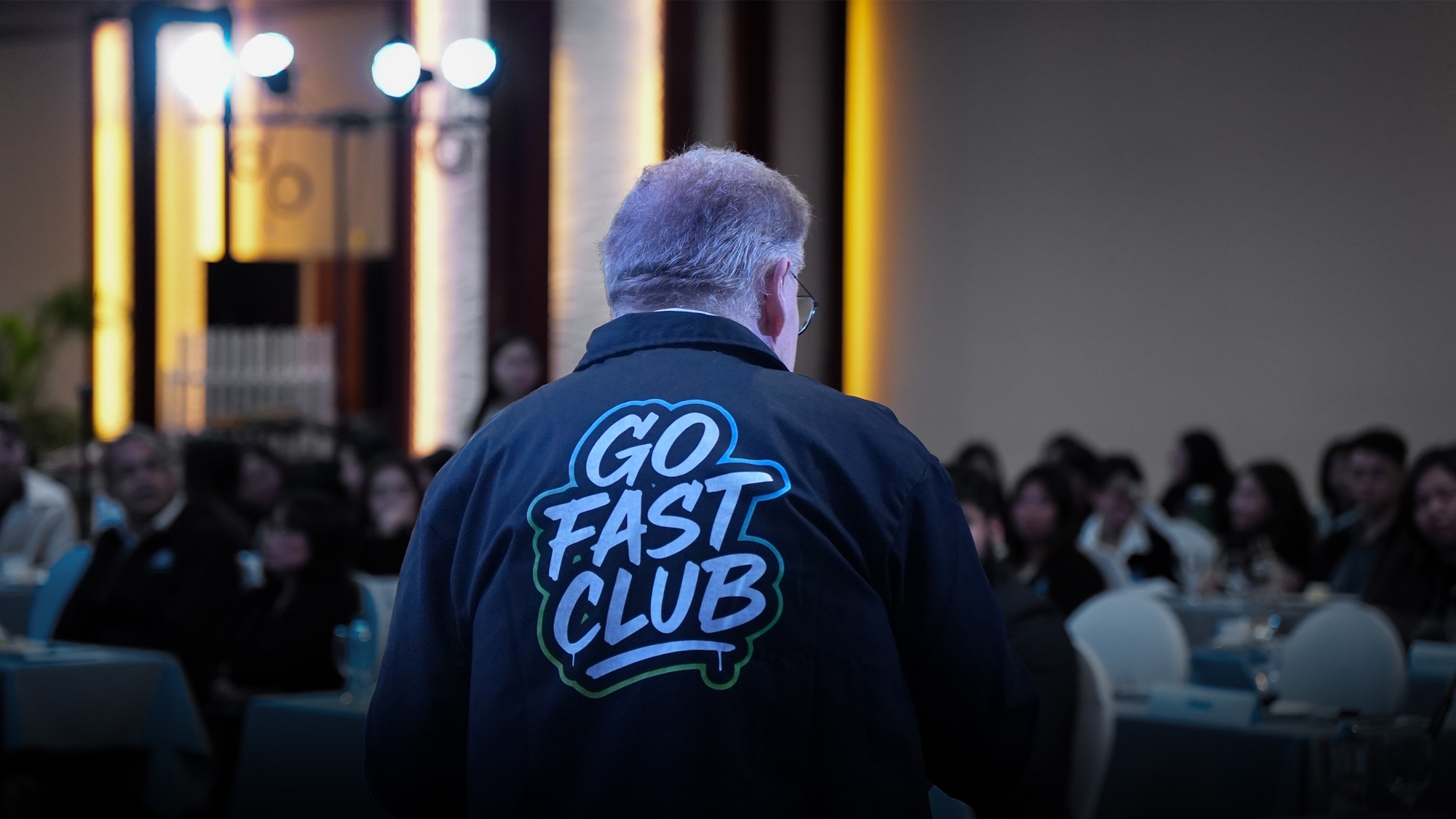 A Go Fast Club summit room